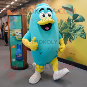 Postava maskota Teal Banana...