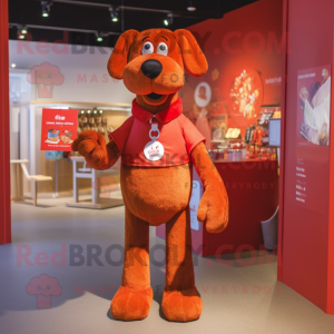 Red Dog maskot kostume...