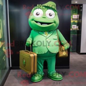 Mascot character of a Green...