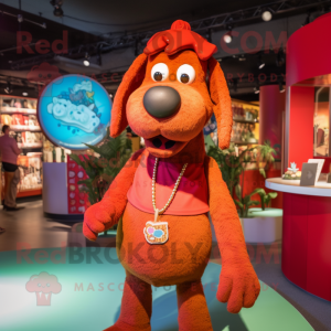 Red Dog maskot kostume...