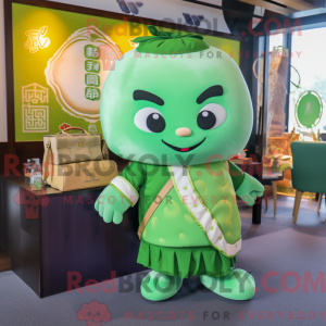 Mascot character of a Green...