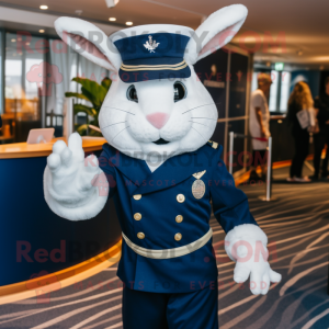 Navy Wild Rabbit maskot...