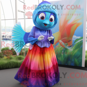 Maskot postava Betta Fish...