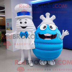 Mascot character of a Blue...