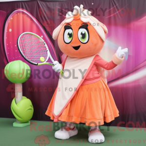 Mascot character of a Peach...