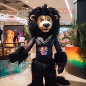 Black Lion mascotte kostuum...