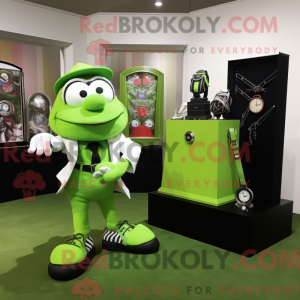 Postava maskota Lime Green...