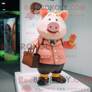 Mascot character of a Peach...