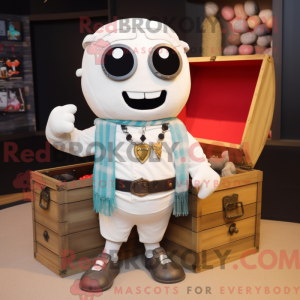 Mascot character of a White...