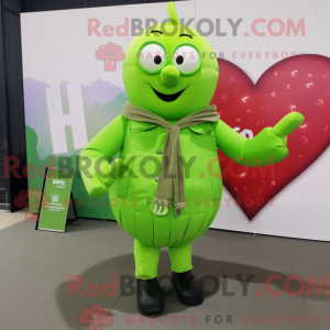 Mascot character of a Lime...
