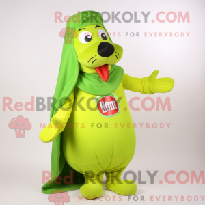 Mascot character of a Lime...
