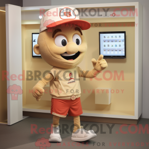Mascot karakter van een Tan...