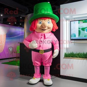 Pink Leprechaun maskot...