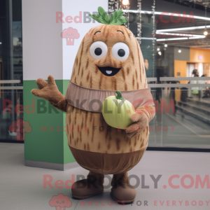 Mascot character of a Brown...
