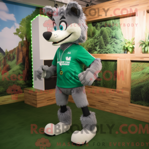 Mascot character of a Green...