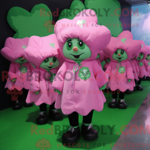 Mascot character of a Pink...