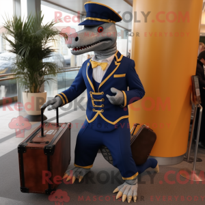 Maskotkarakter av en Navy...
