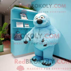 Mascot character of a Cyan...