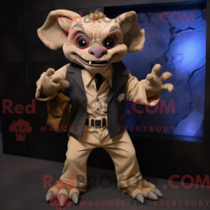 Mascot character of a Tan...