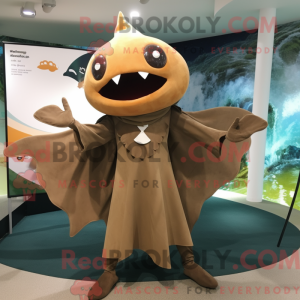Mascot character of a Brown...