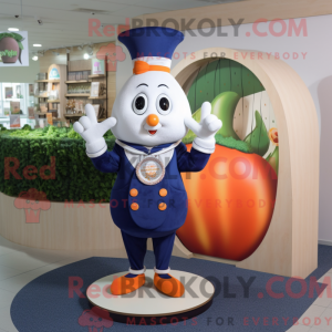 Mascot character of a Navy...