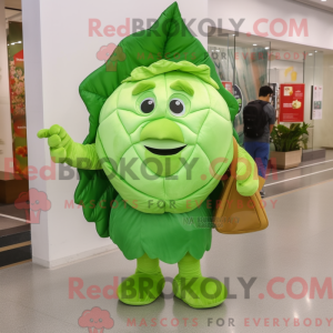 Postava maskota Lime Green...
