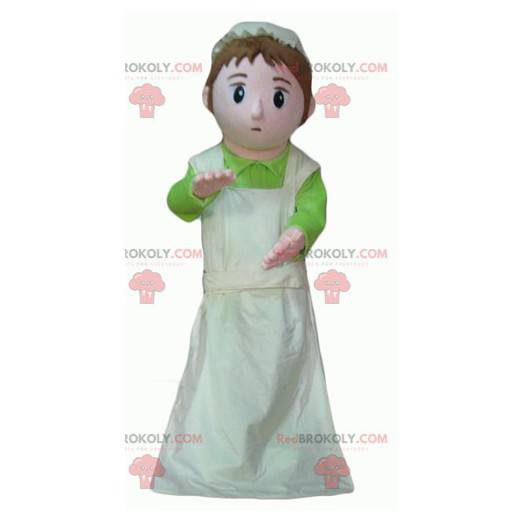 Cartoon housekeeper mascot - Redbrokoly.com