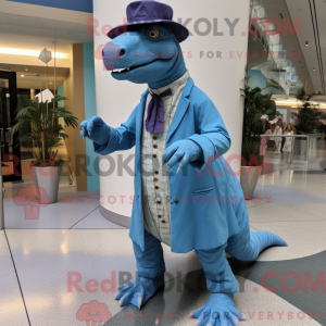 Mascot character of a Blue...