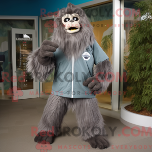 Mascot character of a Gray...