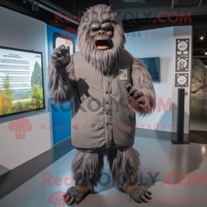 Mascot character of a Gray...