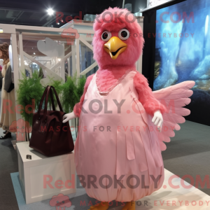 Mascot character of a Pink...