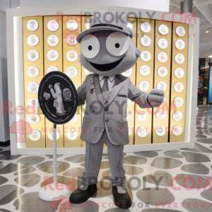 Mascot character of a Gray...