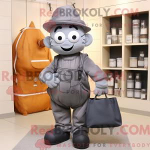 Mascot character of a Gray...