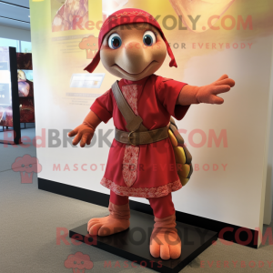Mascot character of a Red...