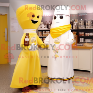 Mascot character of a White...