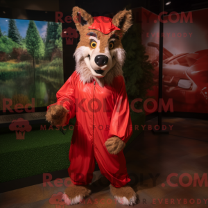 Mascot character of a Red...