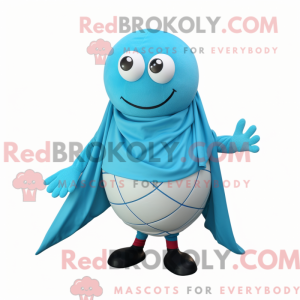 Mascot character of a Cyan...