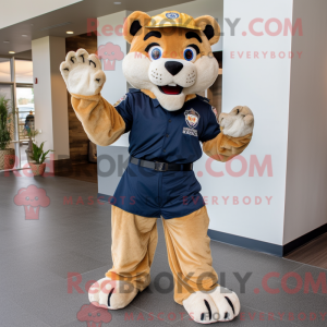 Mascot character of a Navy...