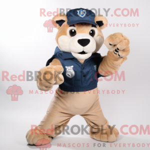 Mascot character of a Navy...