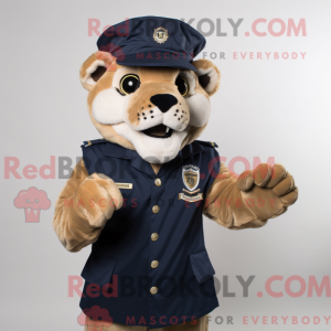 Maskotkarakter af en Navy...