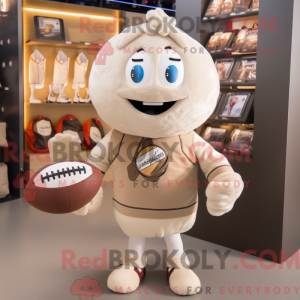 Mascot character of a Beige...