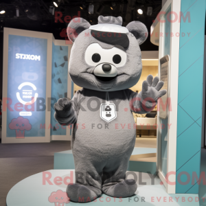 Mascot character of a Gray...