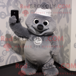 Mascot character of a Gray...