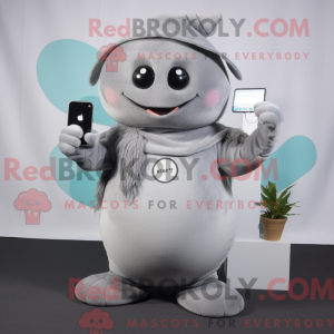 Mascot character of a Gray...