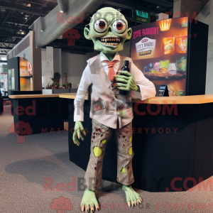 Postava maskota Tan Zombie...