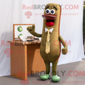 Mascot character of a Olive...