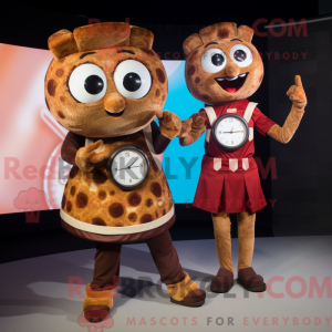 Mascot character of a Brown...