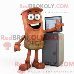 Mascot character of a Rust...