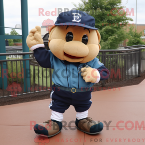 Mascot character of a Navy...
