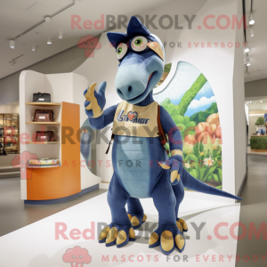 Maskot karaktär av en Navy...